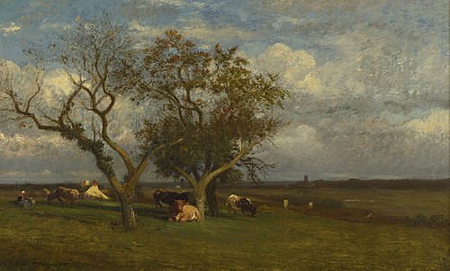Paysage avec des vaches, , Jules Dupré