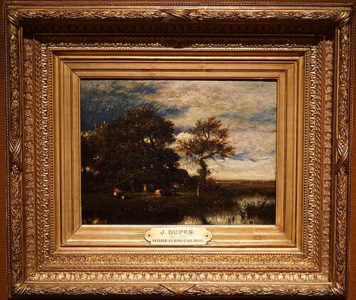 Paysage avec cours d'eau, 1875, Jules Dupré