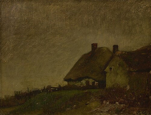 Norman cottages, 1867, Jules Dupré