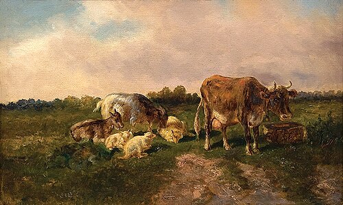At Pasture, , Jules Dupré