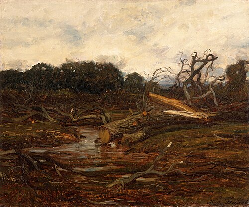 L'abattage des arbres, 1840, Jules Dupré