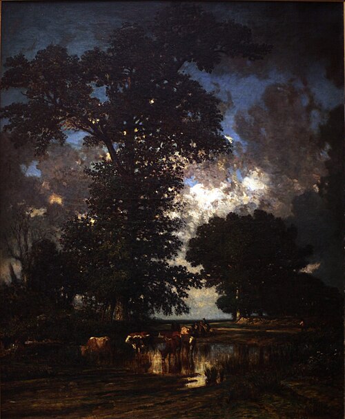 La Mare aux chênes, 1850, Jules Dupré