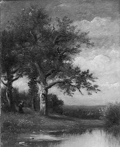 Landscape with Oaks, , Jules Dupré
