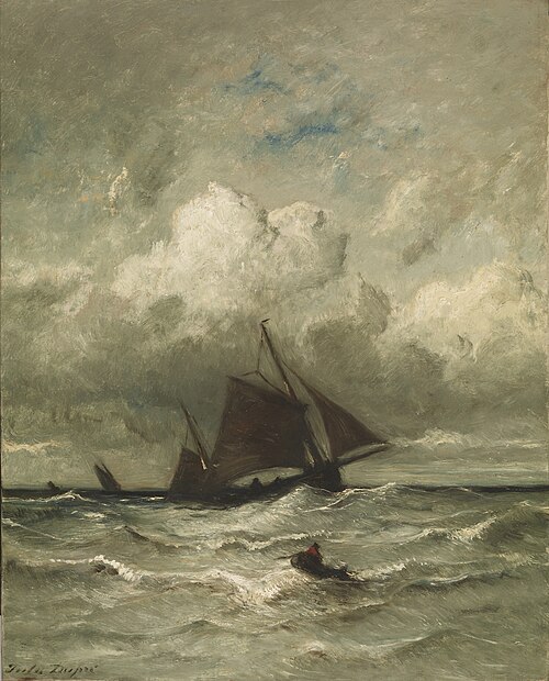 At Sea, 1870, Jules Dupré