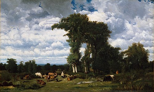 Paysage avec du bétail au Limousin, 1837, Jules Dupré