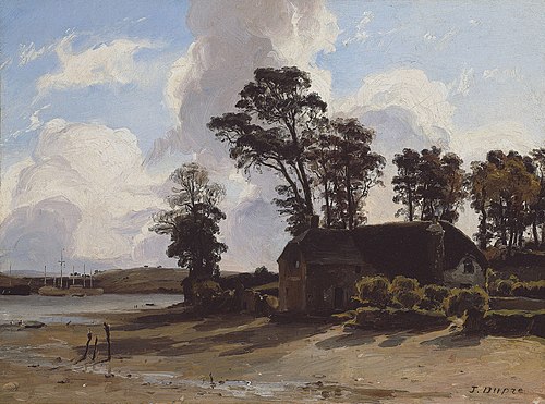 La Ferme de l'estuaire, 1830, Jules Dupré