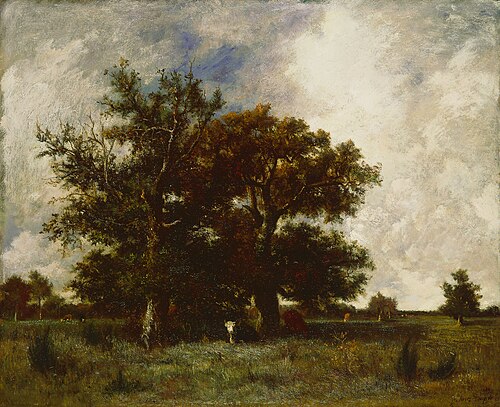 Fontainebleau chênes, 1840, Jules Dupré