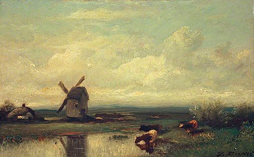 The Windmill, 1857, Jules Dupré
