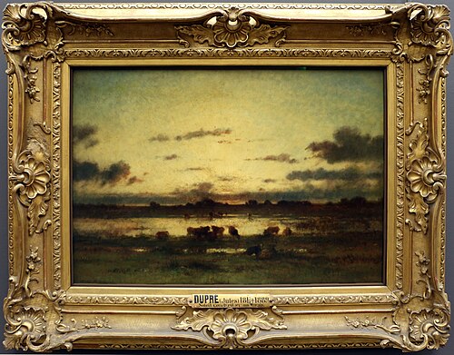 Soleil couchant sur un marais, 1837, Jules Dupré