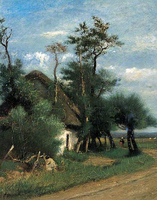 A Country Cottage, , Jules Dupré