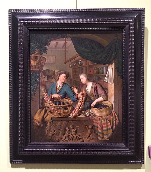 Vendeur d'oignons, 1650, Frans van Mieris l'Ancien