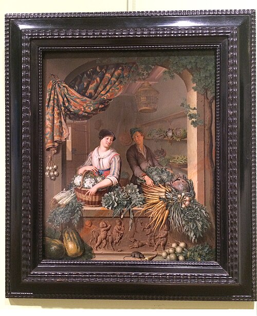 Vendeur de légumes, 1650, Frans van Mieris l'Ancien