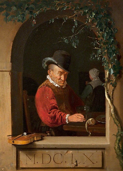 Violinist, 1660, Frans van Mieris l'Ancien