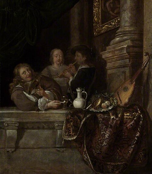 A Courtship, , Frans van Mieris l'Ancien
