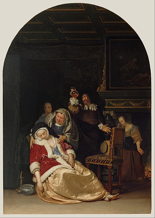The Doctor's Visit, 1667, Frans van Mieris l'Ancien