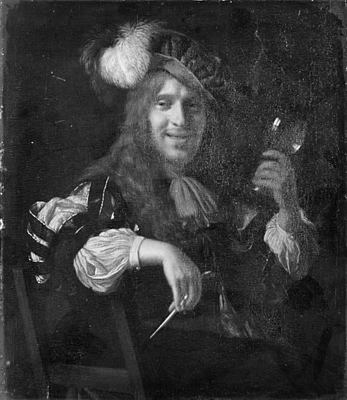 A Merry Gentleman, 1665, Frans van Mieris l'Ancien