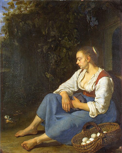 Broken Egg, 1656, Frans van Mieris l'Ancien