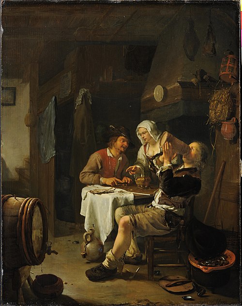 Tavern scene, 1656, Frans van Mieris l'Ancien