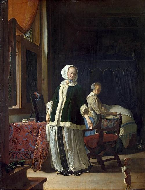 Lady at her Toilet, 1659, Frans van Mieris l'Ancien