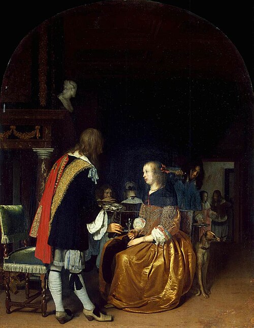 Oyster Eaters, 1659, Frans van Mieris l'Ancien
