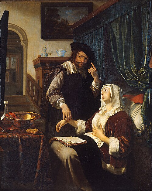 La Visite du médecin, 1657, Frans van Mieris l'Ancien
