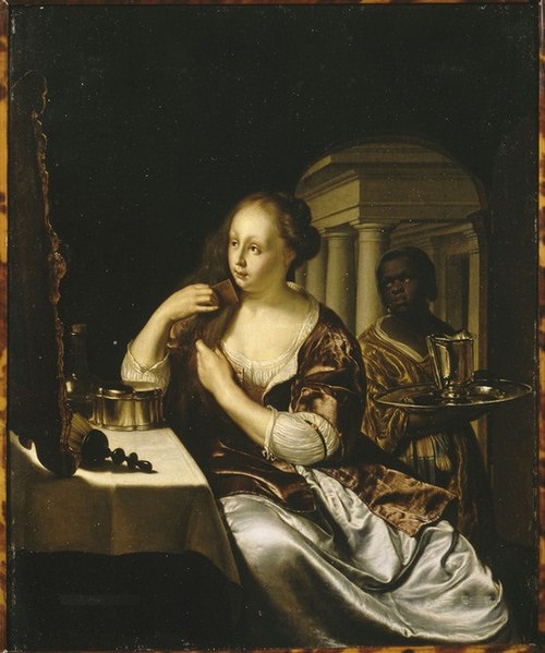 Femme à sa toilette, 1678, Frans van Mieris l'Ancien