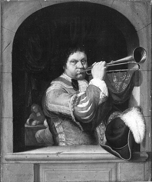 A Trumpeter, 1658, Frans van Mieris l'Ancien