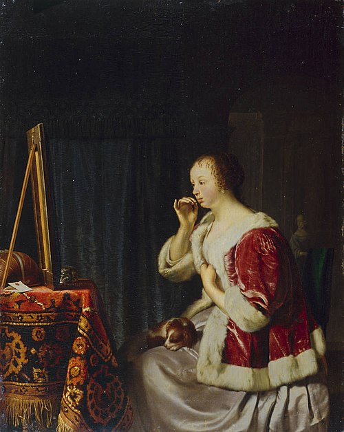Young Woman at her Toilet, 1667, Frans van Mieris l'Ancien