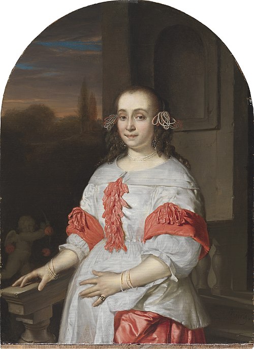 Portrait of a Twenty-Five-Year Old Woman, 1669, Frans van Mieris l'Ancien