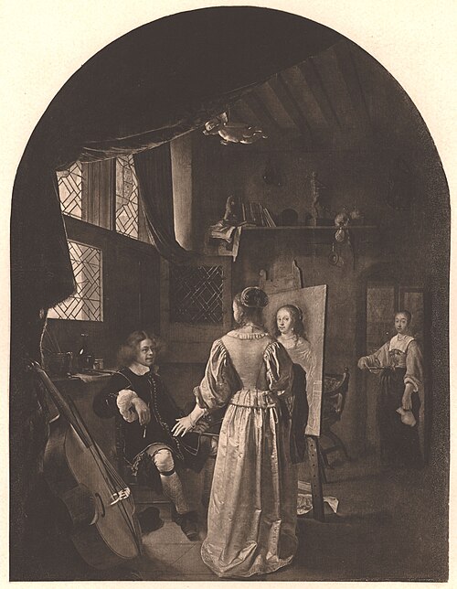 The Painter's Studio, 1656, Frans van Mieris l'Ancien