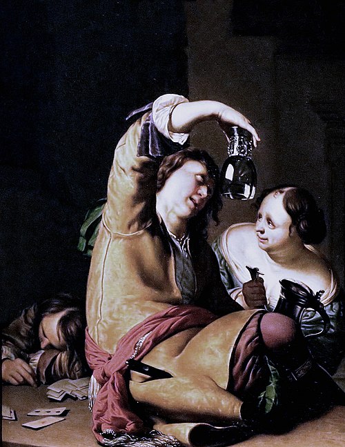 The Empty Glass, 1683, Frans van Mieris l'Ancien