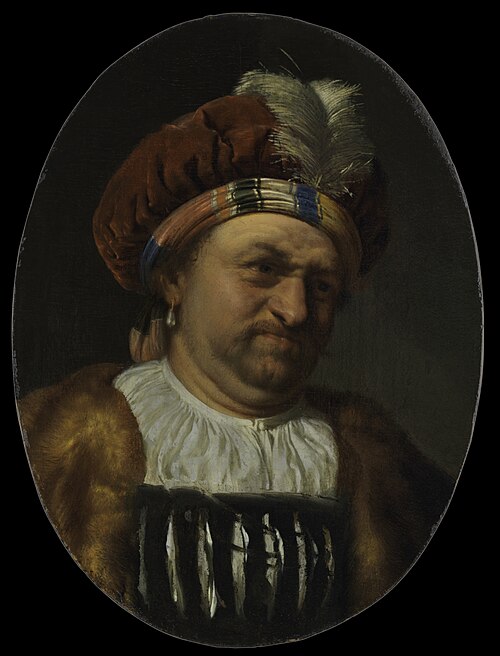 Self-portrait in a Turban, 1667, Frans van Mieris l'Ancien