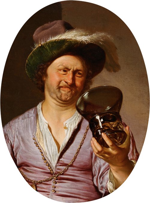 Self-portrait as a Merry Toper, 1673, Frans van Mieris l'Ancien