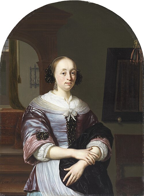 A Portrait of a Lady, 1673, Frans van Mieris l'Ancien