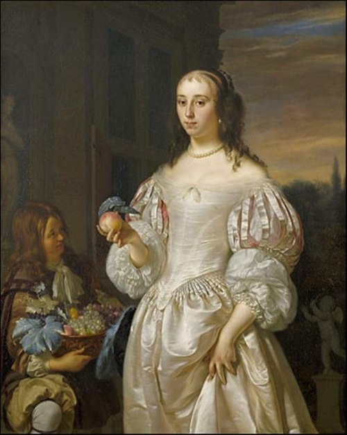 Portrait of Agatha Paets, 1665, Frans van Mieris l'Ancien