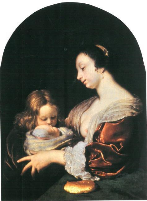The Young Mother, 1670, Frans van Mieris l'Ancien