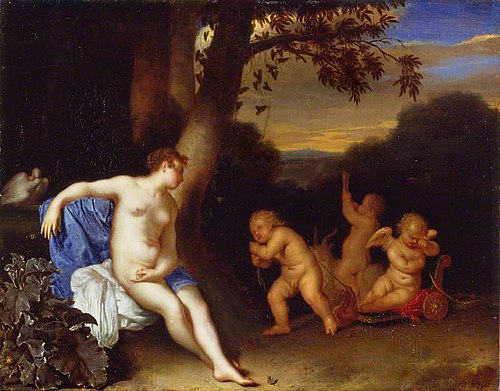Venus and Cupid, 1665, Frans van Mieris l'Ancien