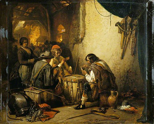 Soldiers Playing Cards, 1849, Henri Leys