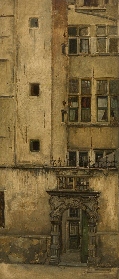 Old Antwerp Facade - Klaverbladpoortje, , Henri Leys