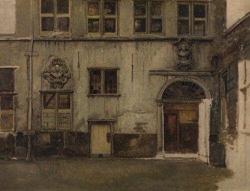 Courtyard of the house of Christoffel Plantin, , Henri Leys