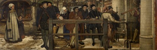 At the Town Gate, 1856, Henri Leys