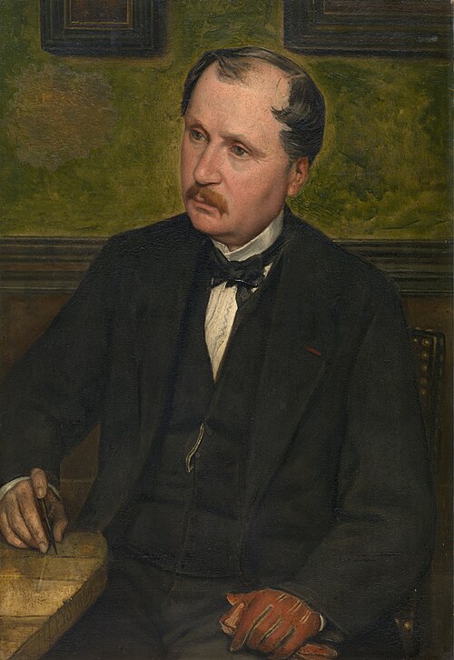 The architect Alphonse Balat, 1869, Henri Leys
