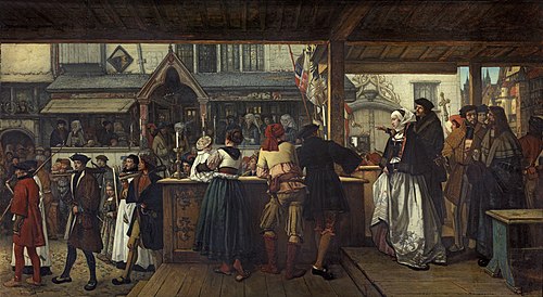 Visite d'Albrecht Dürer à Anvers en 1520, 1855, Henri Leys