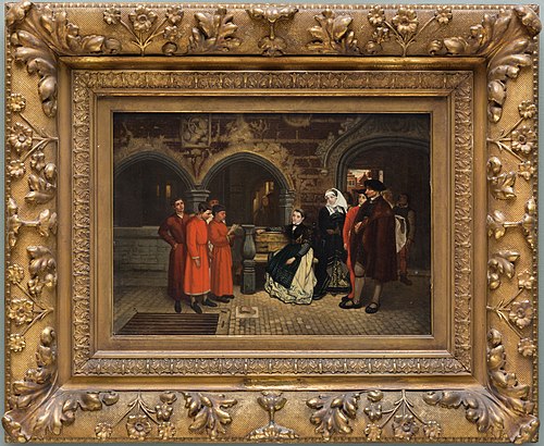 Martin Luther Singing in the Streets of Eisenach, 1859, Henri Leys