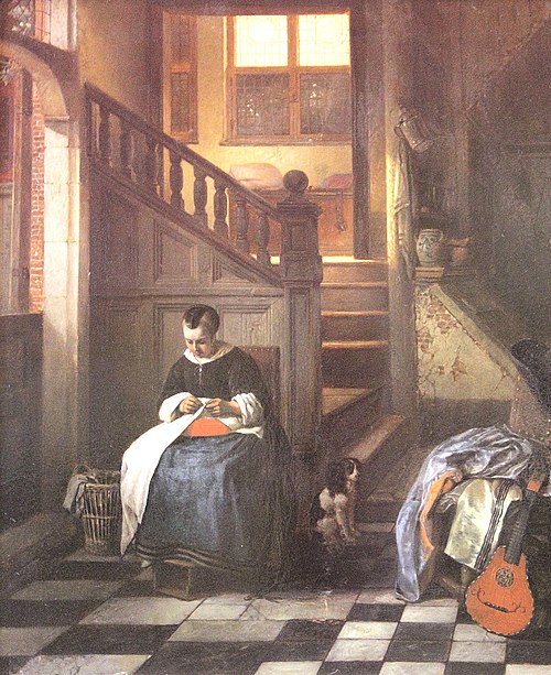La ménagère, 1900, Henri Leys
