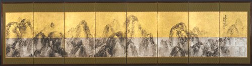 Seventy-two Peaks Against the Blue Sky, 1785, Matsumura Goshun