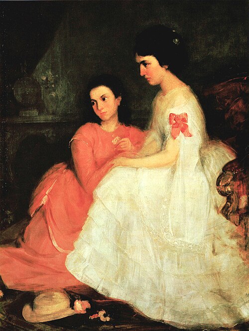 Portrait of Two Girls, 1870, Géza Dósa