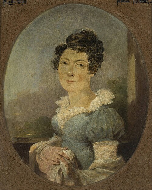 Portrait of Antoni Erazm Makarowicz's wife, 1820, Aleksander Ludwik Molinari