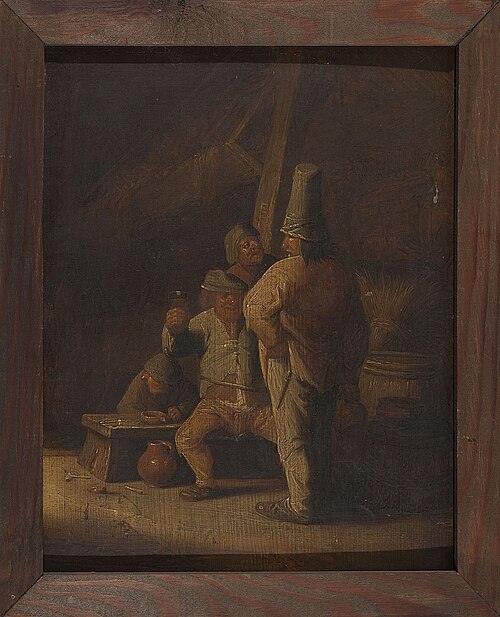 Peasants drinking wine, , Aleksander Ludwik Molinari