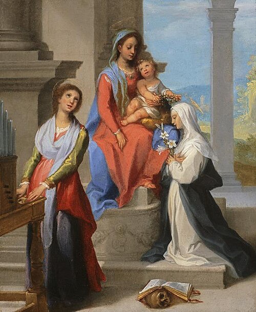 Madonna and Child with Saint Catherine of Siena and Saint Cecilia, 1650, Francesco Vanni